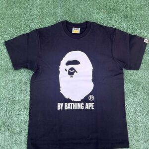 Bape Black and White Ape Head Tee